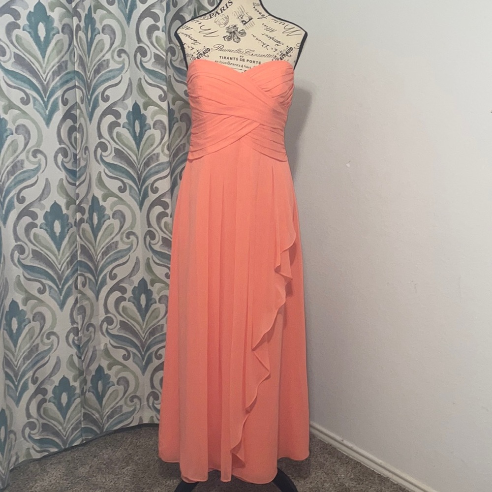 Davids Bridal Coral Dress Sz 10